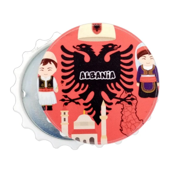 Arnavutluk Temalı Magnet Kapak Açacak - Resim 3