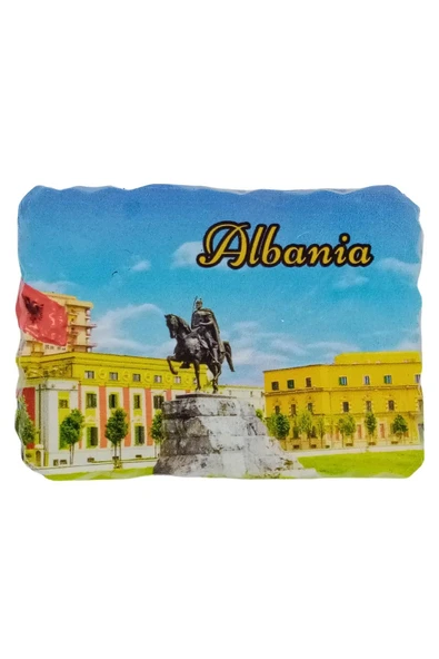 Arnavutluk Temalı Kırık Magnet - Resim 3