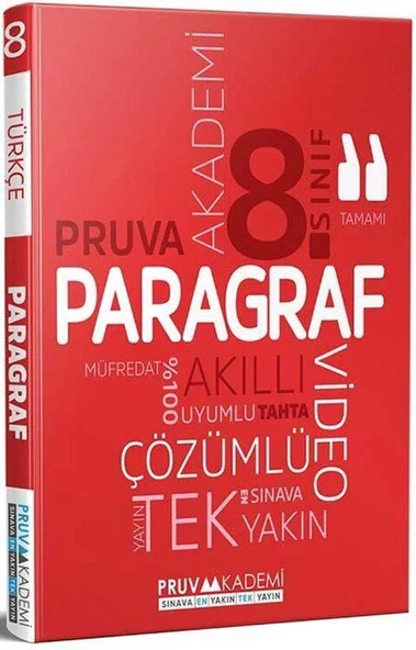 8. Sınıf Paragraf Soru Bankası Pruva Akademi