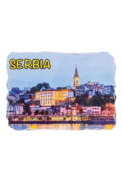 Sırbistan Temalı Kırık Magnet - Resim 3