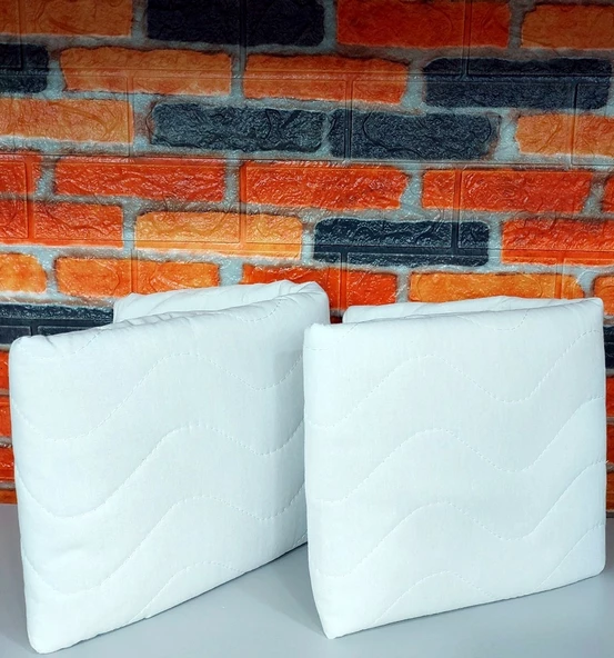 Livdora Kapitoneli 6lı Pamuklu Yastık Alezi, Koruyucu (50x70)