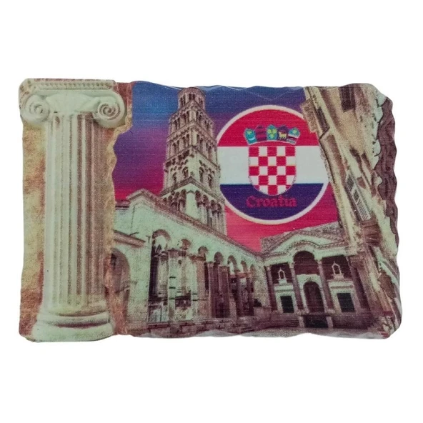 Hırvatistan Temalı Sütun Magnet