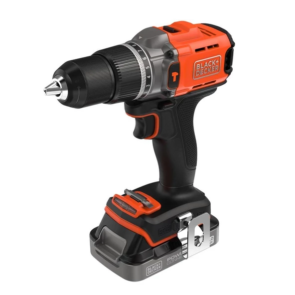 Black&Decker POWERCONNECT Çift Akülü Darbeli Matkap 18V 2x2A BCD383D2XK-QW - Resim 2