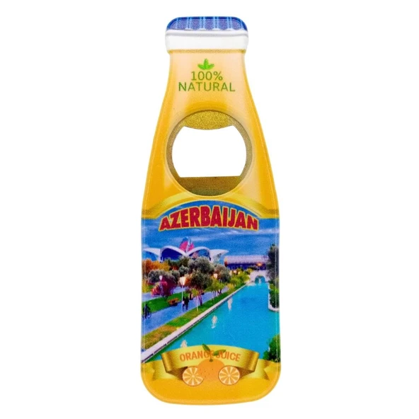 Azerbaycan Temalı Magnet Şişe Açacak ürün görseli