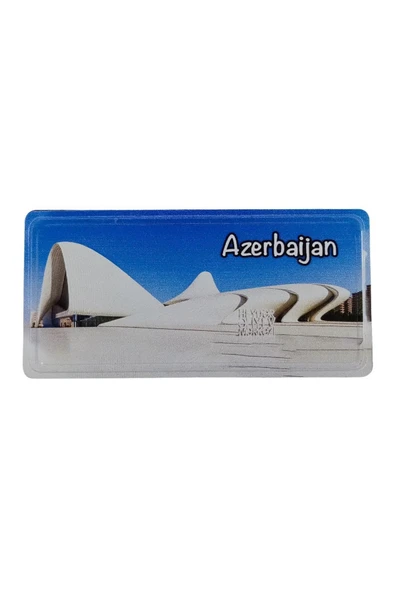 Azerbaycan Temalı Plaka Magnet - Resim 3