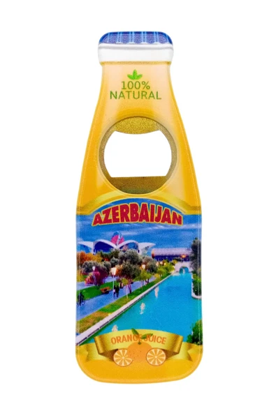Azerbaycan Temalı Magnet Şişe Açacak - Resim 3
