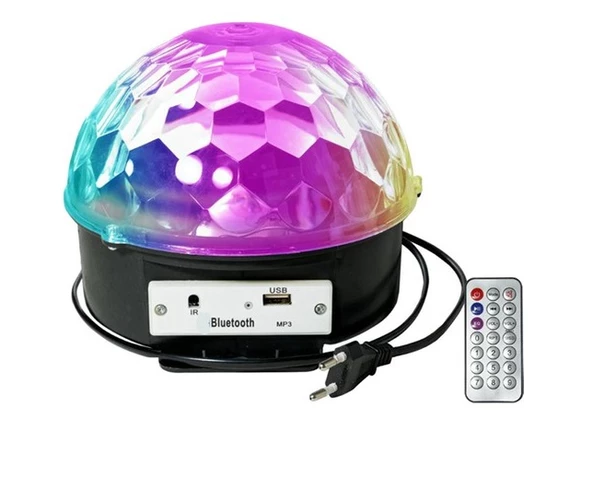 Kumandalı Kristal Led RGB Disko Topu - 4