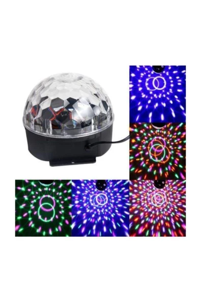 Kumandalı Kristal Led RGB Disko Topu - 2