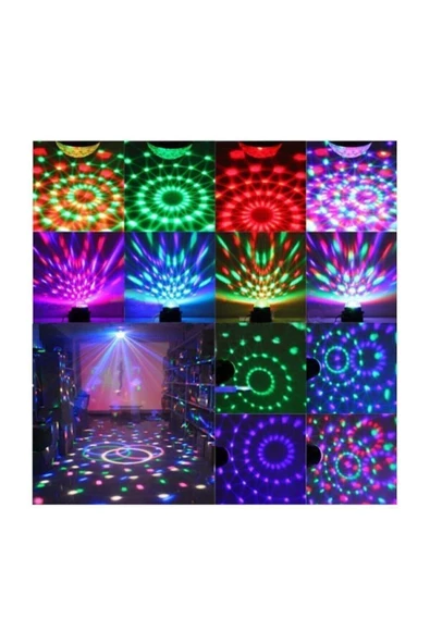Kumandalı Kristal Led RGB Disko Topu - 5