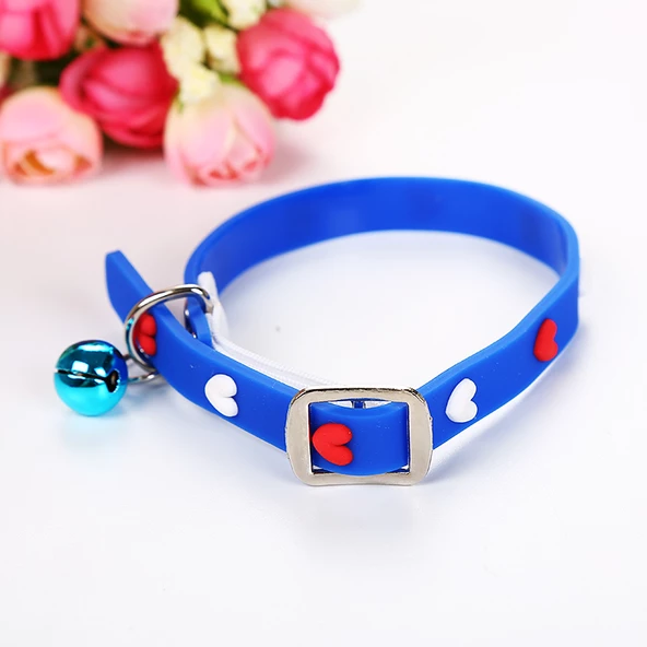Çıngıraklı Silikon Kedi Köpek Tasması - 4