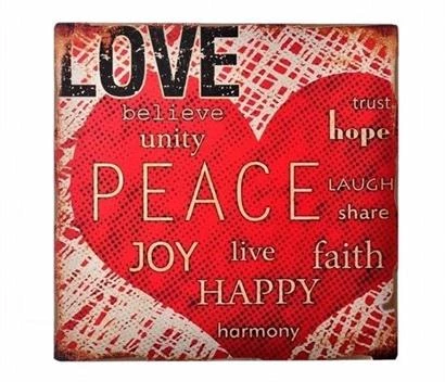 BUFFER® Decotown Kalpli Ahşap Duvar Panosu 40*40 Hediyelik Duvar Süsü - 2