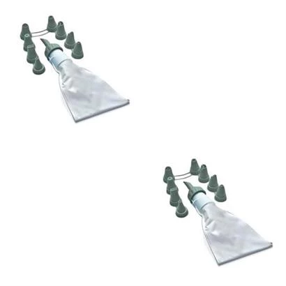 BUFFER® 9 Başlıklı Pasta Süsleme Krema Torbası Dekoratif Kek Krema Poşeti - 6