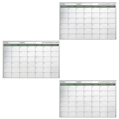 BUFFER® Manyetik Yapışkanlı Bir Aylık Program Planlayıcı Takvim 85x56 cm - 4