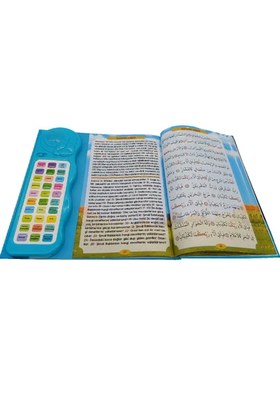 Sesli Yasini Şerif Ögreten Cihaz Sesli Yasin Kitaplı Mavi - 3
