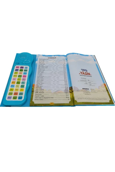 Sesli Yasini Şerif Ögreten Cihaz Sesli Yasin Kitaplı Mavi - 2