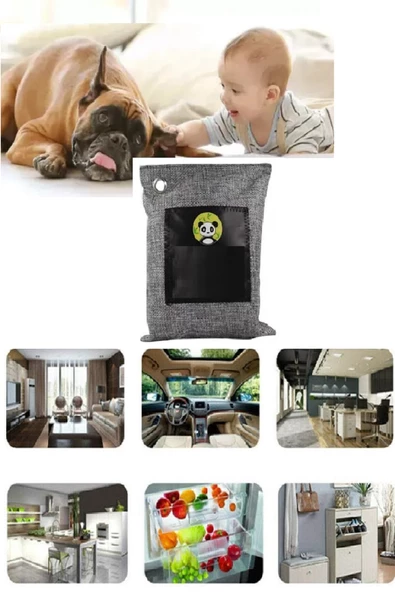 Hava Temizleme Torbası 200g Araba- Dolap- Banyo- Evcil Hayvan Koku Giderici- Bambu Kömür Koku Emici - 3