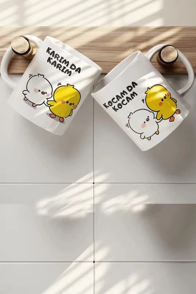 2 li Kupa Bardak - Karım Da Karım - Kocam Da Kocam Hediyelik Kupa - 2