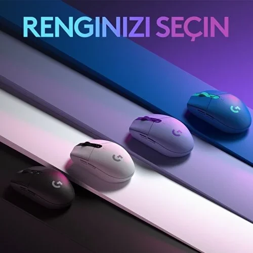 Logitech G G305 Lıghtspeed 12.000 Dpı Kablosuz Oyuncu Mouse - Beyaz - 5