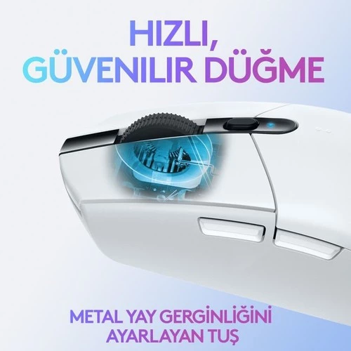 Logitech G G305 Lıghtspeed 12.000 Dpı Kablosuz Oyuncu Mouse - Beyaz - 3