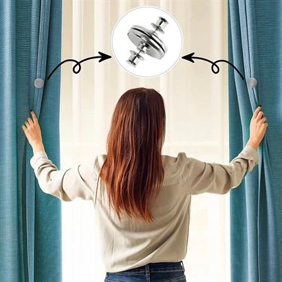 BUFFER®  Perde ve Kumaş Tutturma Mıknatısı 2 Adet - 3