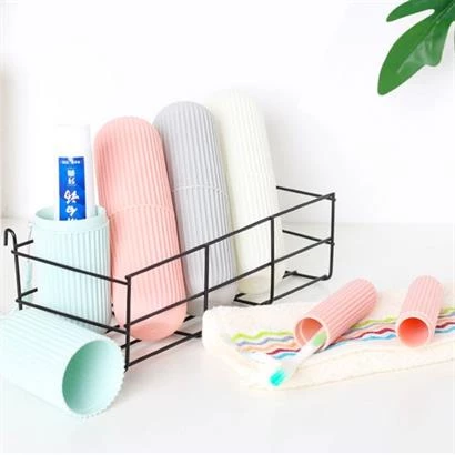 BUFFER® Seyahat Tipi Diş Fırçası Gözlük Makyaj Fırçası İçin Çok Amaçlı Silindir Saklama Kutusu İpli - 4