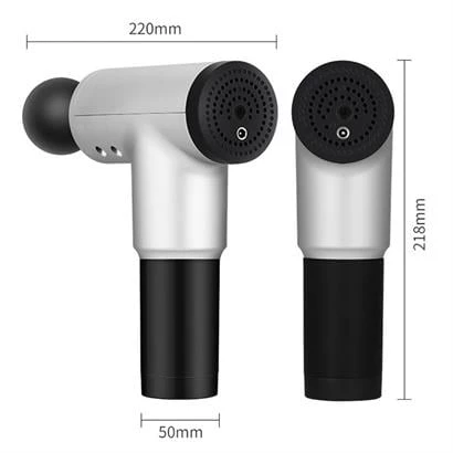 BUFFER® 6 Farklı Seviyeli Titreşimli 4 Farklı Başlıklı Büyük Boy Masaj Tabancası - 3