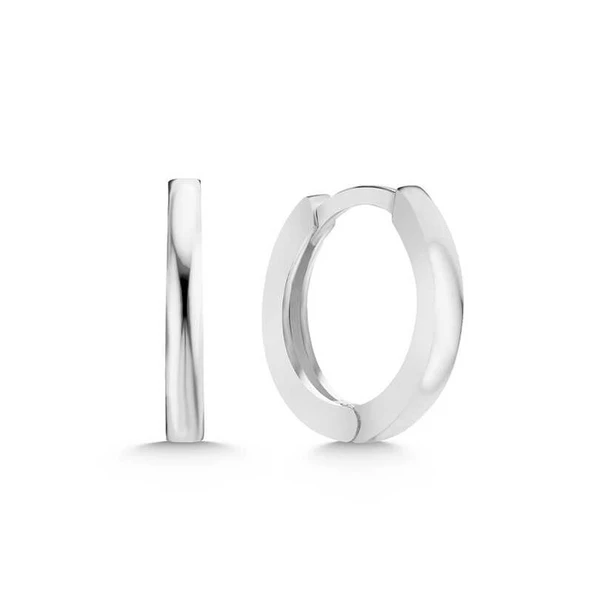 Gümüş Halka Kadın Küpe ürün görseli 1