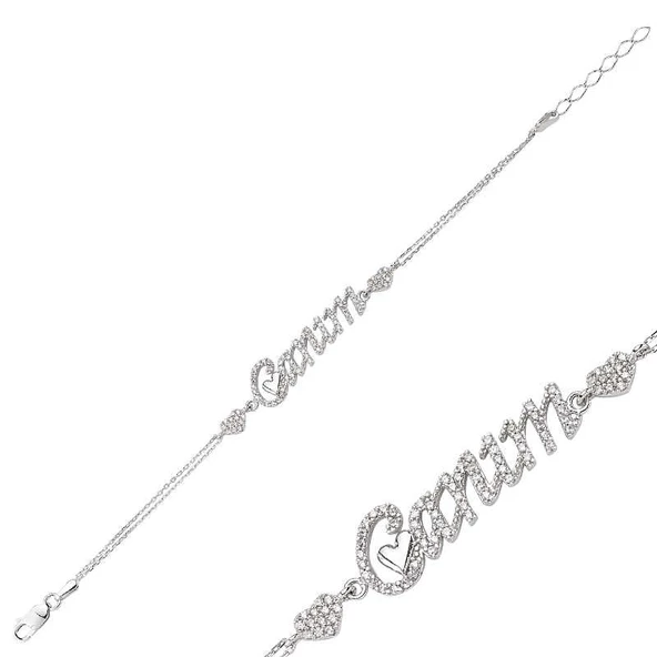 925 Ayar Gümüş Canım Yazılı Bileklik ürün görseli 1