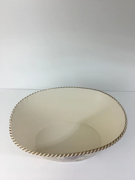 OVAL METAL DEKORATİF KOVA SAKSI ORTA BOY - 3