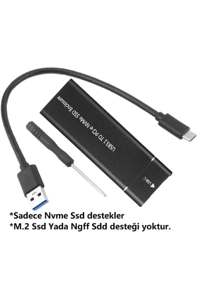 Usb 3.1 Type C To Pci-e Express Nvme Ssd Hard Disk Kutusu 5218 - Resim 3