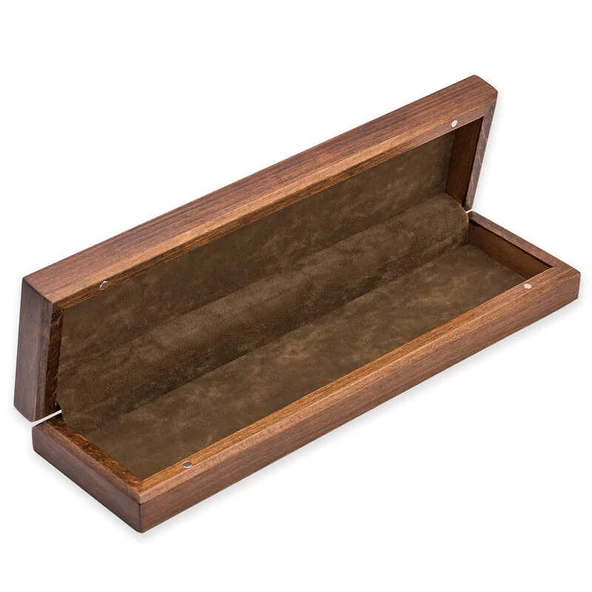 Gümüş Çiçek Desenli Ahşap Tesbih Kutusu - Resim 3