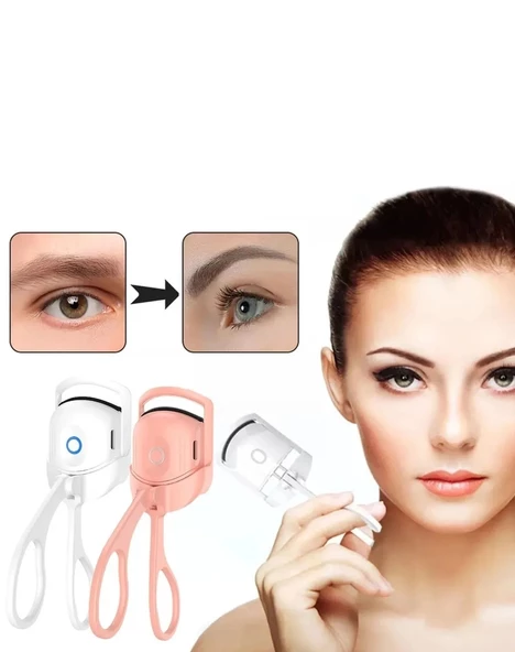 Kirpik Kıvırıcı Isıtıcılı Kirpik Kıvırıcı Sabitler Kıvırır Şekillendirir - Şarjlı - Resim 3