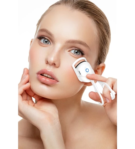 Kirpik Kıvırıcı Isıtıcılı Kirpik Kıvırıcı Sabitler Kıvırır Şekillendirir - Şarjlı - Resim 2