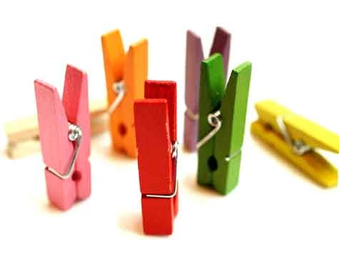 Renkli Mini Ahşap Mandal (100 Adet) - 3