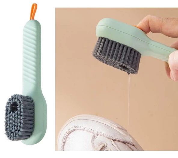Deterjan Hazneli Süet Bot Nubuk Ayakkabı Temizleme Fırçası Mutfak Banyo Fırçası Çok Amaçlı - 5