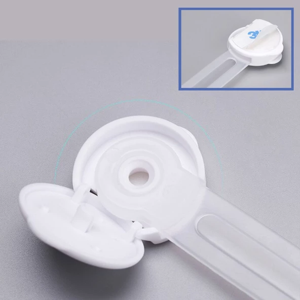 Bebek ve Çocuklar İçin Dolap Çekmece Emniyet Güvenlik Kilidi (4549) - 4