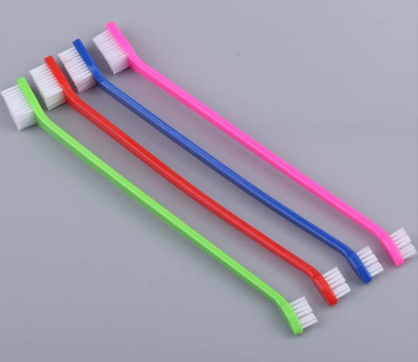 Çift Taraflı Kedi Köpek Diş Fırçası 4 lü set - 4