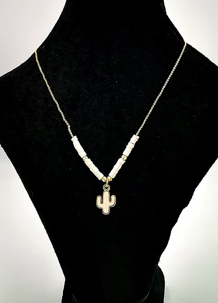 Altın Sarısı Zincir Figürlü Lüks Kararmaz Kolye ürün görseli 1