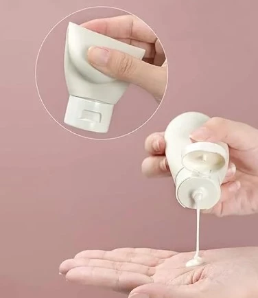Seyahat Tipi Doldurulabilir Krem Şampuan Kutusu 3 lü Set - 2