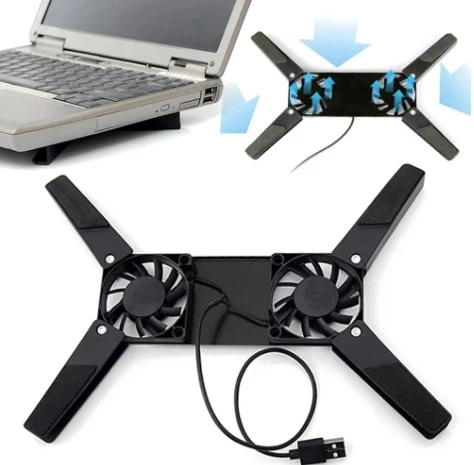 Katlanabilir Laptop Soğutucu 2 fanlı - Resim 3