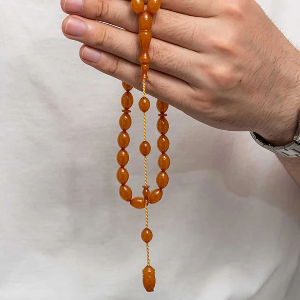 Sıkma Kehribar Tesbih - 2