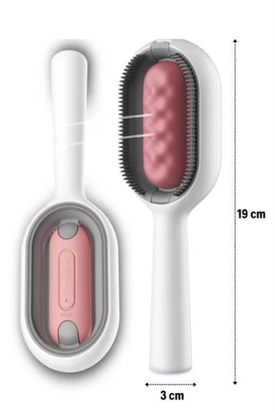 BUFFER® Su Hazneli Kedi ve Köpek Tüyü Toplamama Fırçası Su Hazneli Pet Tarağı - 10