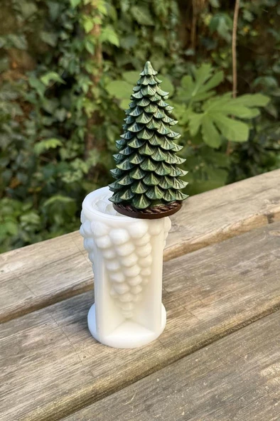 Leylandi Ağacı Silikon Mum Kalıbı - Resim 2