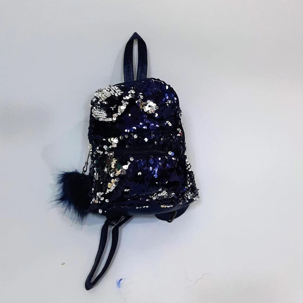 Fiyra crn Lacivert Pullu Kız Çocuk Sırt Çantası (16cmx20cmx10cm) - 7