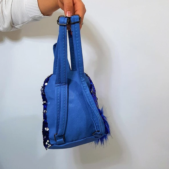 Fiyra crn Saks Pullu Kız Çocuk Sırt Çantası (16cmx20cmx10cm) - Resim 5