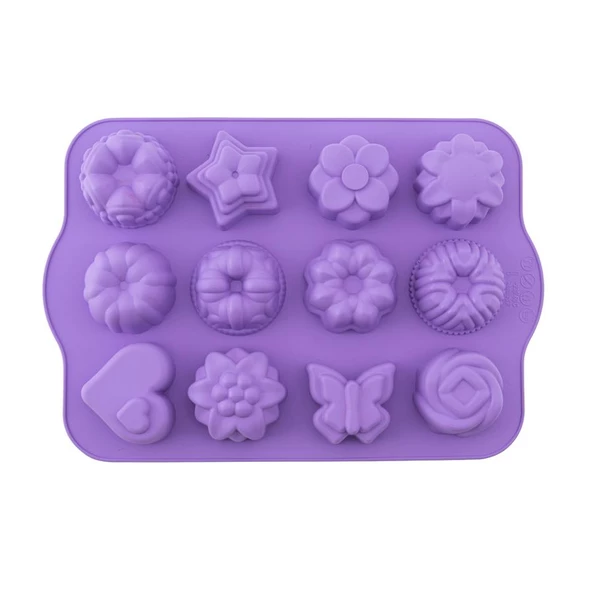 SİLİCOLİFE 12'Lİ KARMA KEK KALIBI SL04 - 10