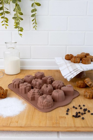 SİLİCOLİFE 12'Lİ KARMA KEK KALIBI SL04