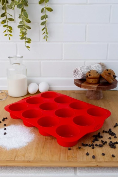 SİLİCOLİFE 12'Lİ SİLİNDİR MUFFİN KALIBI - 3