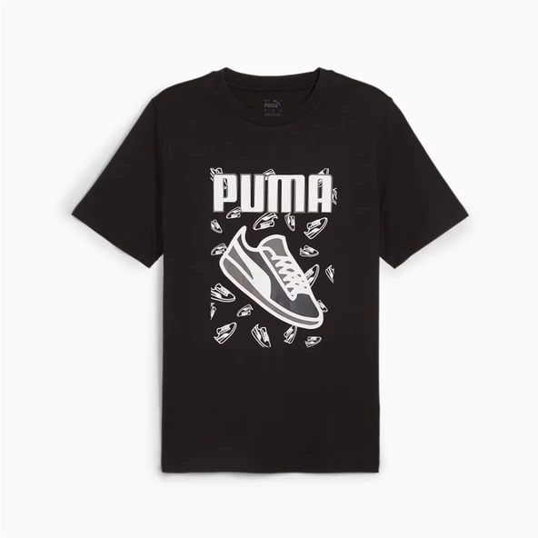 Puma Graphics Tee Siyah Erkek Tişört - 683209 01 - 4