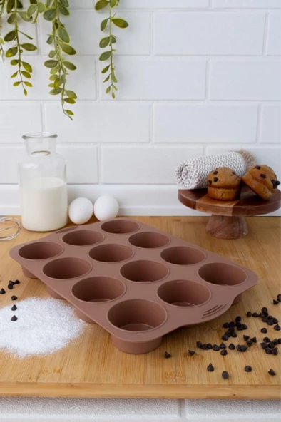 SİLİCOLİFE 12'Lİ SİLİNDİR MUFFİN KALIBI - 4